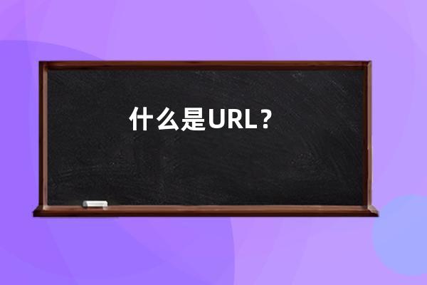 什么是URL？