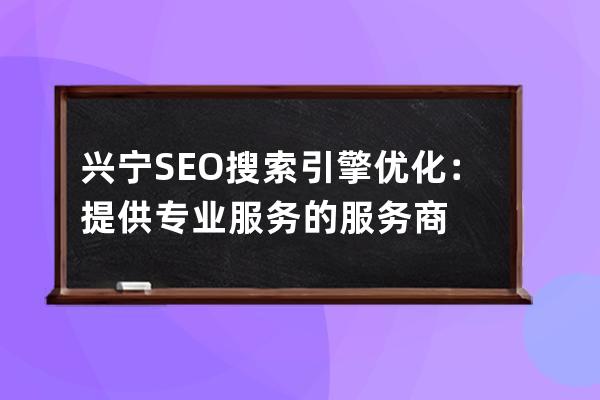 兴宁SEO搜索引擎优化：提供专业服务的服务商