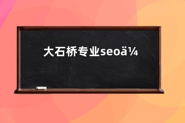 大石桥专业seo优化(沈阳沈河seo网站排名优化)