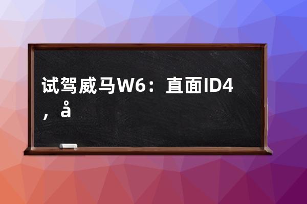 试驾威马W6：直面ID.4，必须要能打_威马w6真实体验 