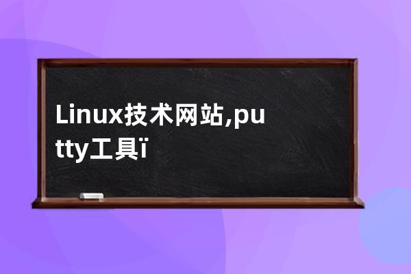 Linux技术网站,putty工具，中文显示设置