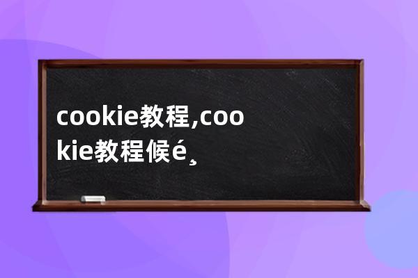 cookie 教程,cookie教程候鸟防关联浏览器